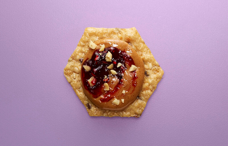 Peanut Butter and Raspberry Preserves - Crunchmaster