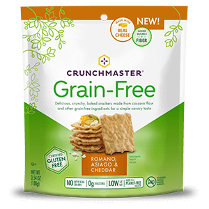 Crunchmaster Grain-Free Romano, Asiago & Cheddar Crackers
