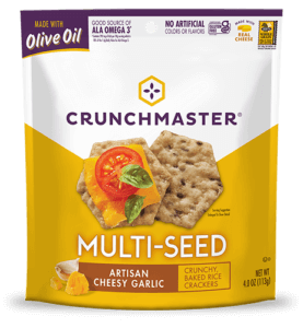 Crunchmaster Multi-Seed Artisan Cheesy Garlic Crackers