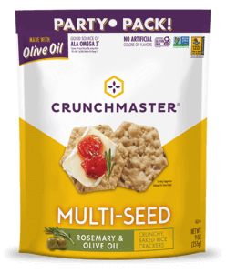 Crunchmaster Multi-Seed Rosemary & Olive Oil Crackers Party Pack