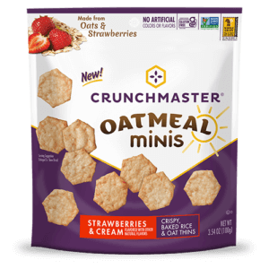 Crunchmaster Strawberries & Cream Oatmeal Minis
