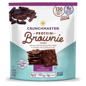 Crunchmaster Protein Brownie Thins Dark Chocolate