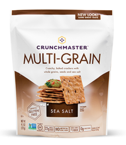 Crunchmaster Multi-Seed crackers in Sea Salt flavor