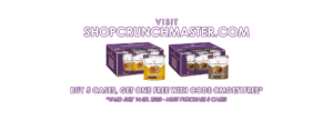Buy 5 Cases, Get 1 Free at ShopCrunchmaster.com!