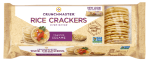 Crunchmaster Baked Rice Crackers Toasted Sesame