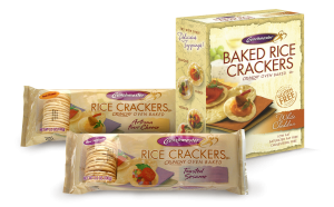 Crunchmaster Baked Rice Crackers Family.
