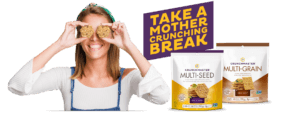 Find Crunchmaster snack crackers in the deli!